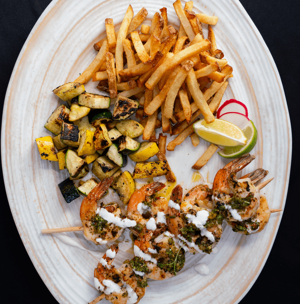 Shrimp Skewer Plate